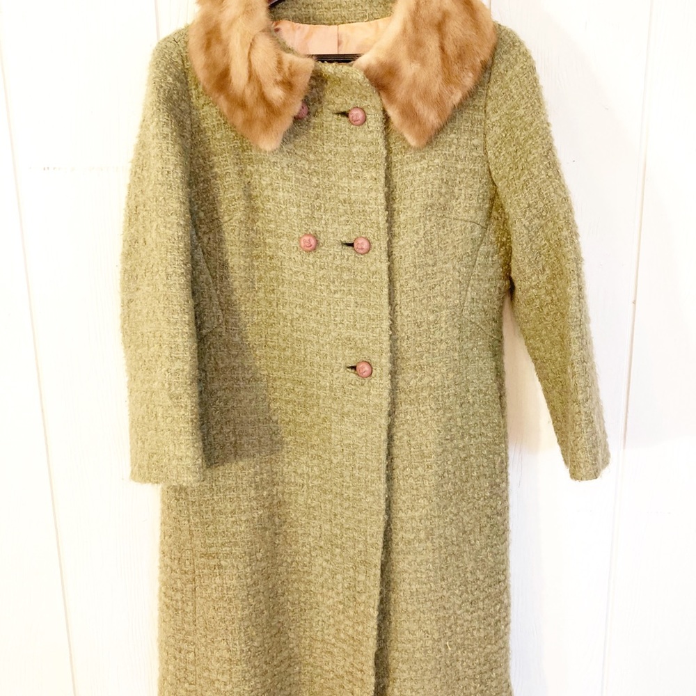 Vintage Wool and Mink silk lined coat